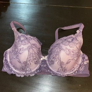 Purple VICTORIA SECRET Lace Bra - Size 38D
